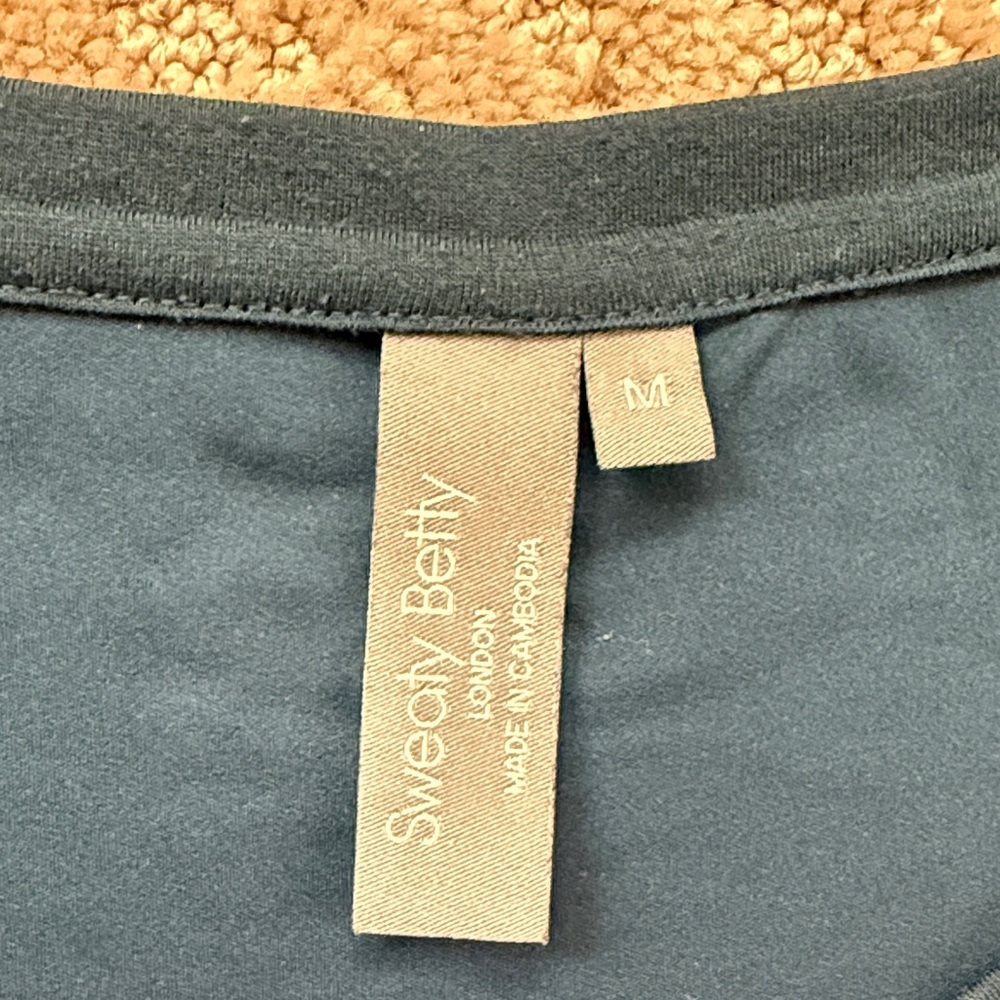 Sweaty Betty Pacesetter Run Tank in Beetle Blue - Size M - Picture 2 of 8